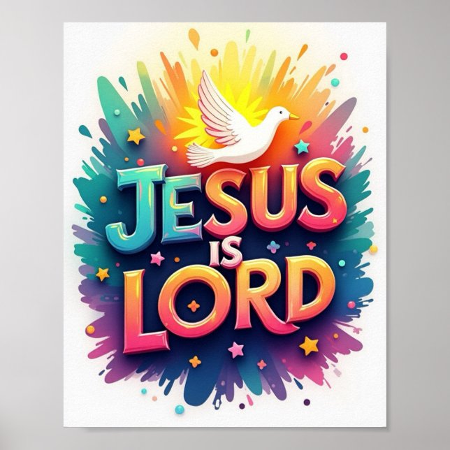 Jesus ist der Herr Poster (Vorne)