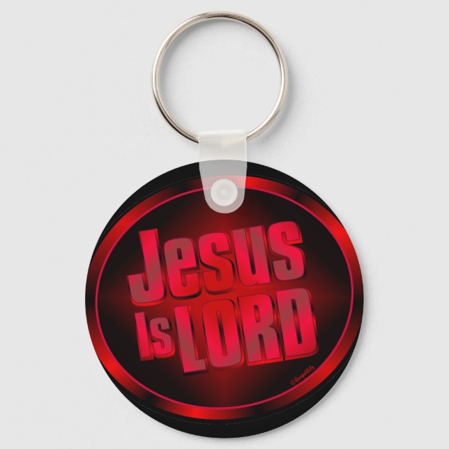 Jesus ist der Herr Schlüsselanhänger (Vorderseite)