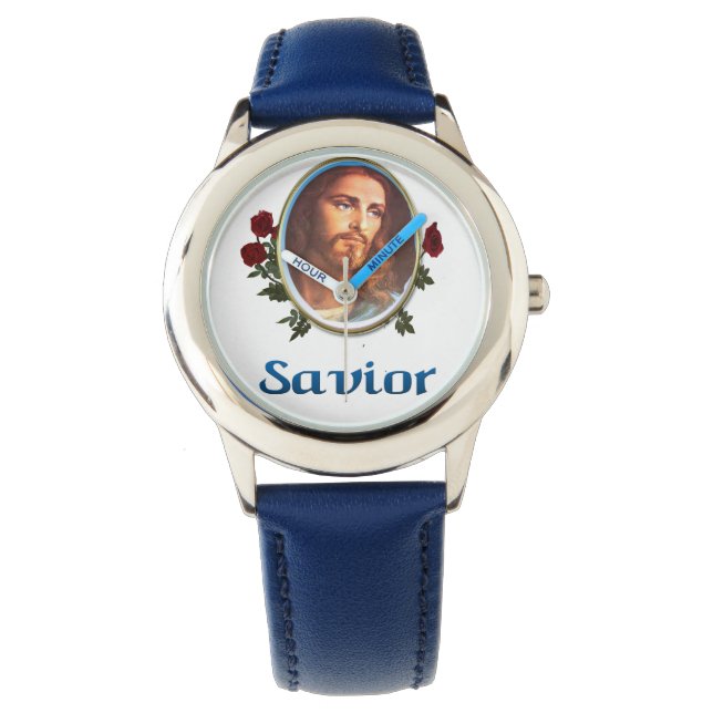 Jesus ist der Retter Armbanduhr (Vorderseite)