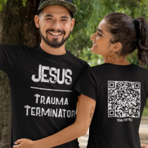 Jesus ist der Trauma-Terminator QR-Code Christlich