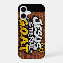 Jesus ist der wahre G.O.A.T iPhone 16 Hülle