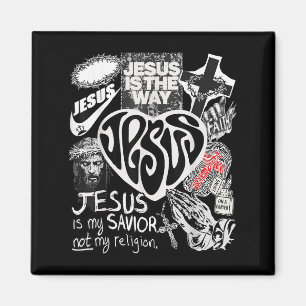 Jesus ist der Weg Christliche Bibel Verse Gott Gla Magnet