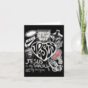 Jesus ist der Weg Christlicher Bibelvers Gott Glau Karte