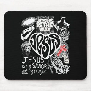 Jesus ist der Weg Christlicher Bibelvers Gott Glau Mousepad