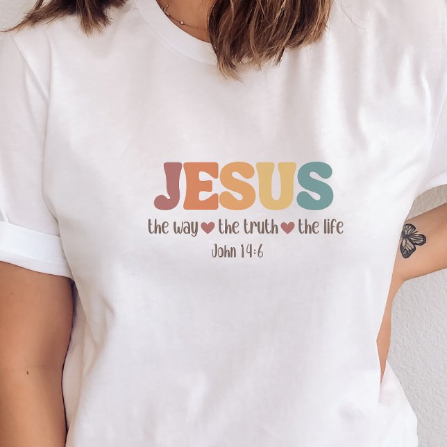 Jesus ist der Weg, die Wahrheit das Leben Christli T-Shirt (Von Creator hochgeladen)