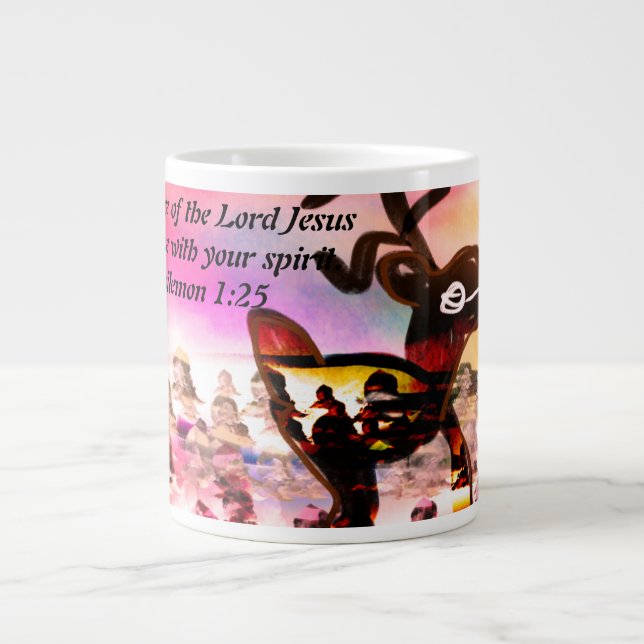 Jesus ist der Weg Jumbo-Tasse (Vorderseite)