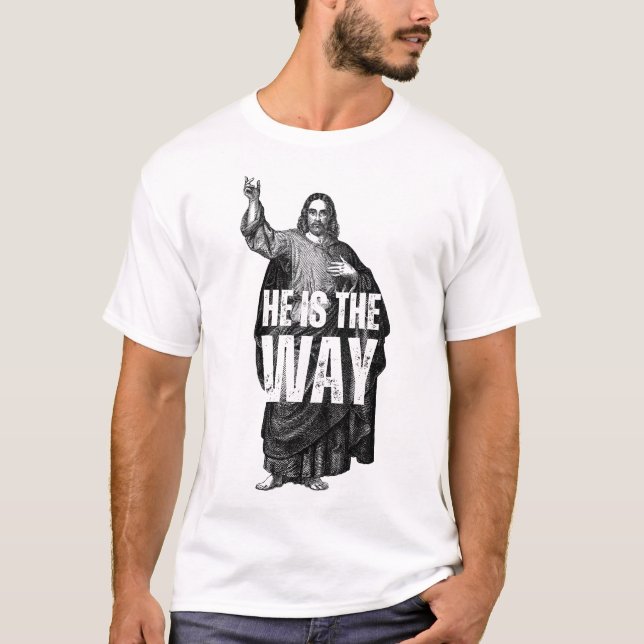 Jesus ist der Weg T-Shirt (Vorderseite)