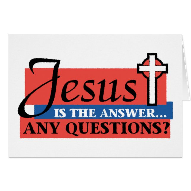 Jesus ist die Antwort (Vorderseite (Horizontal))