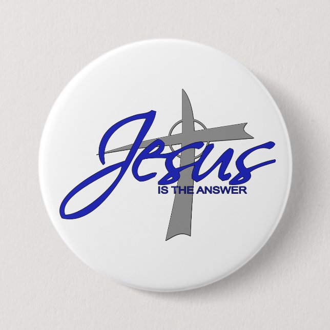 Jesus ist die Antwort Button (Vorderseite)