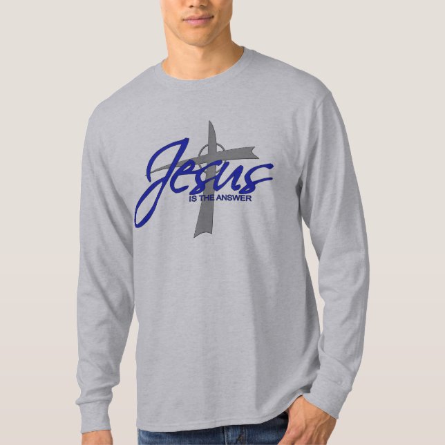 Jesus ist die Antwort T-Shirt (Vorderseite)