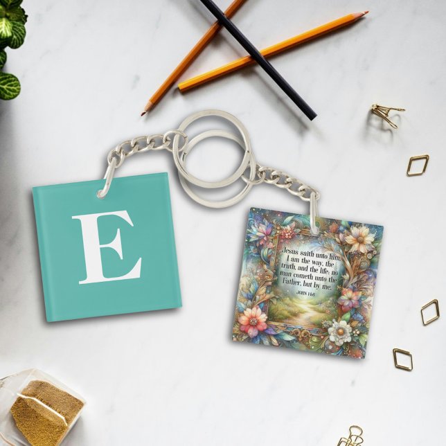 Jesus ist die Art und Weise inspirierende Christli Schlüsselanhänger (Von Creator hochgeladen)