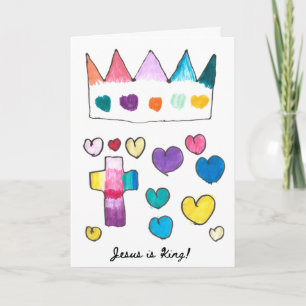 Jesus ist die King Holiday Card Karte