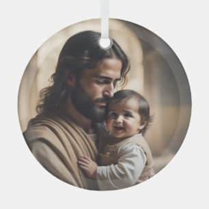 Jesus ist die Kunst Ornament Aus Glas