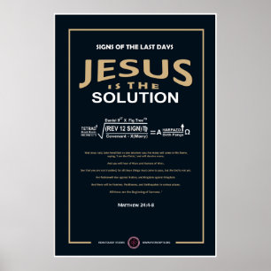 Jesus ist die Lösung Poster