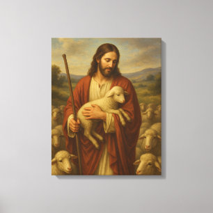 Jesus ist die Shephard #5™ LDS Wall Art Leinwand