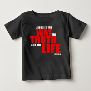 JESUS ist die WAY, die WAHRHEIT und das LIFE - Joh Baby T-shirt
