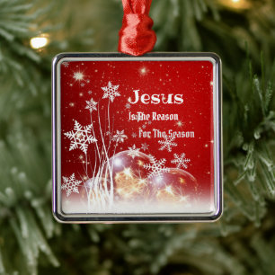 Jesus ist die Weihnachtszeit Ornament Aus Metall