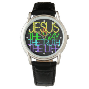 Jesus ist die Weise, christliche Männer Armbanduhr