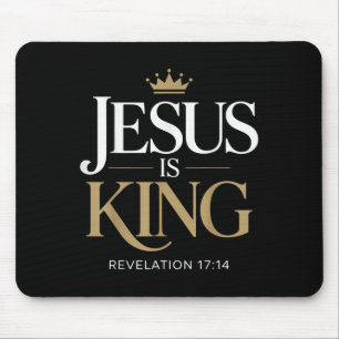 Jesus ist ein Christlicher Zitat aus der Königsbib Mousepad