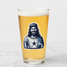 Jesus ist ein Dallas-Fan und trinkt Glas