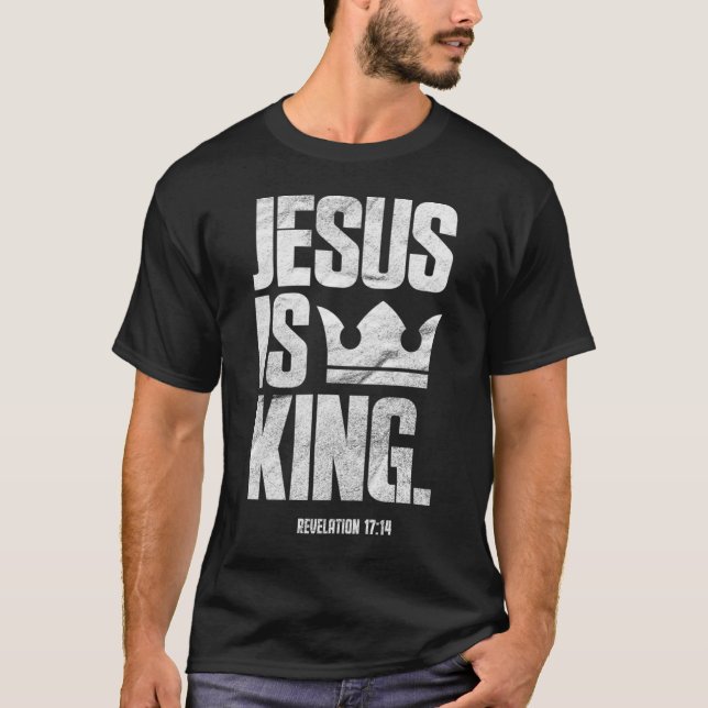 Jesus ist ein Zitat der Christlichen Bibel T-Shirt (Vorderseite)