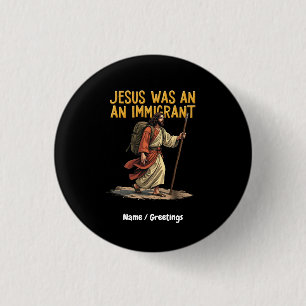 Jesus ist eine einzigartige Cross-Design-Unterstüt Button