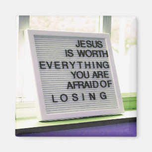 Jesus ist es wert, alles Christliche Zeichen zu ha Magnet