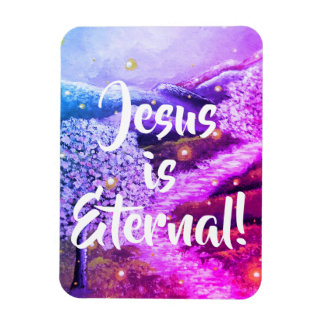 Jesus ist ewig | Christlicher Glaube - Lila Magnet