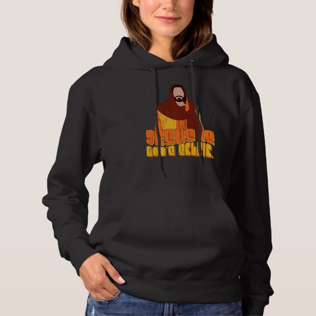 Jesus ist Godu2019s Selfie Niedlich Christlich Hoodie (Vorderseite)