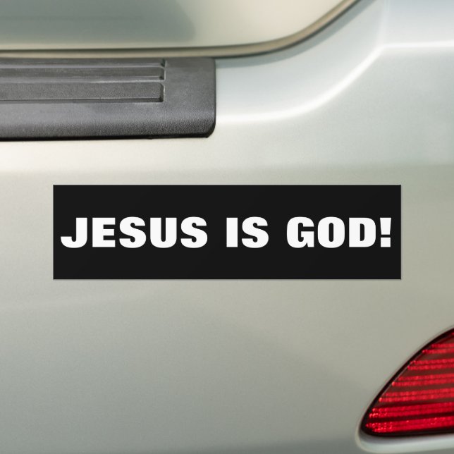JESUS IST GOTT! AUTOAUFKLEBER (Auf Auto)