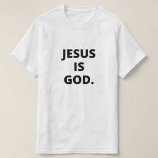 Jesus ist Gott, christlich minimalistisch im Shirt