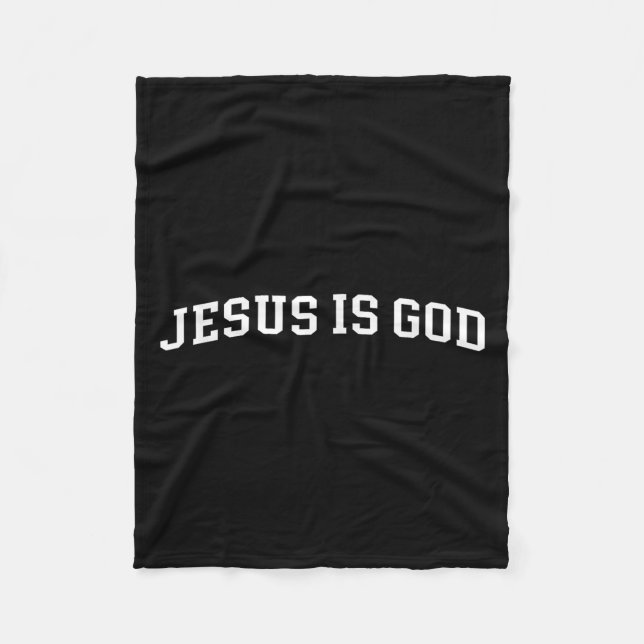 Jesus ist Gott  Fleecedecke (Vorderseite)