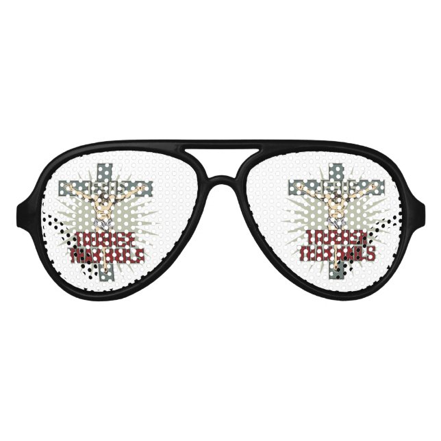 Jesus ist grüner als die Nails Partybrille (Vorderseite)