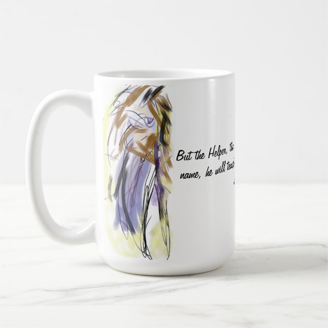 Jesus ist heiliger Geist Zwei-Tonen-Kaffee-Tasse Kaffeetasse (Links)