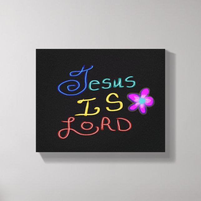 Jesus ist Herr Christlich  Leinwanddruck (Vorderseite)