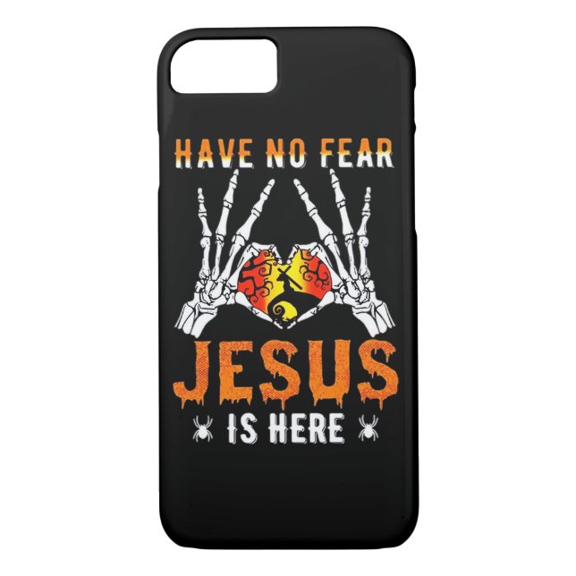 Jesus ist Herz-Skelett-Hand Case-Mate iPhone Hülle (Rückseite)