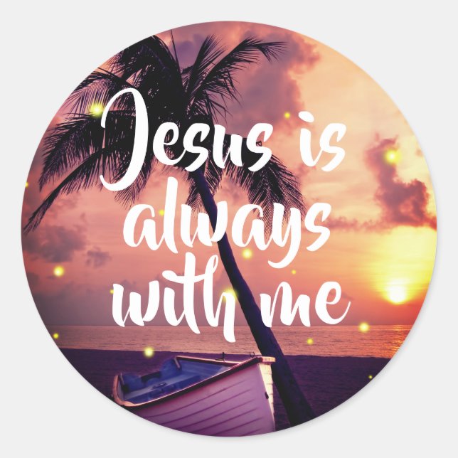 Jesus ist immer bei mir | Sticker für Inspiratione (Vorderseite)