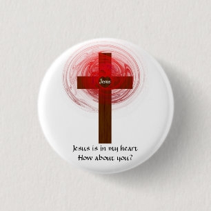 Jesus ist in meinem Herzen Button