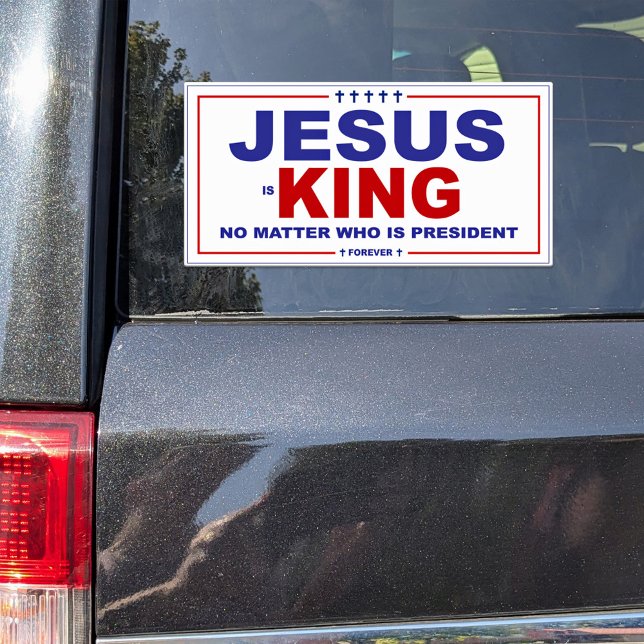 Jesus ist King Campaign Style Vinyl Decal Aufkleber (Von Creator hochgeladen)