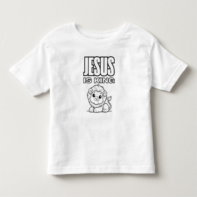Jesus ist King Color Me T-Shirt (Vorderseite)