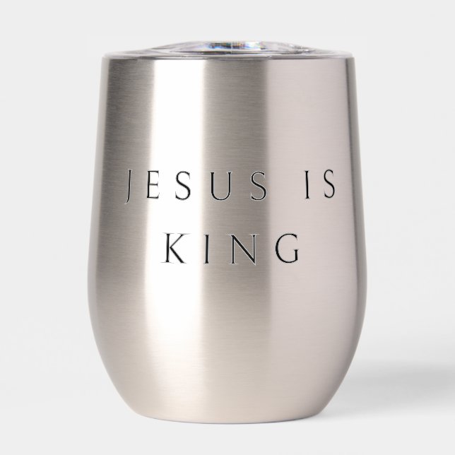 JESUS IST KING tumbler (Vorderseite)