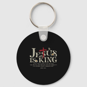 Jesus ist König Bibelvers Johannes 14_6 Christlich Schlüsselanhänger