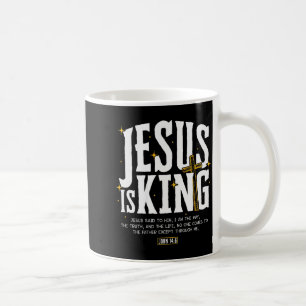 Jesus ist König Bibelvers John 14_6 Christlicher G Kaffeetasse
