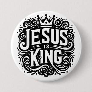 Jesus ist König Button