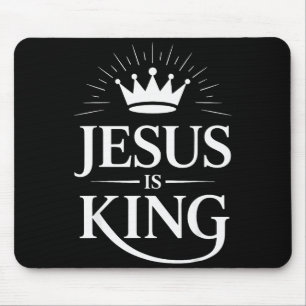 Jesus ist König Christlich Mousepad