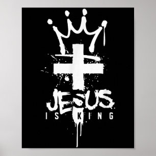 Jesus ist König Christlich Poster