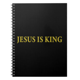 Jesus ist König Christlich Pullover HoodieJesus is Notizblock