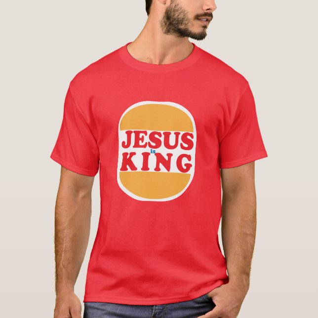 Jesus ist König - Christlich T-Shirt (Vorderseite)