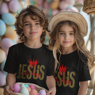 Jesus ist König Christliche Bibel Spiritual für Ki T-Shirt