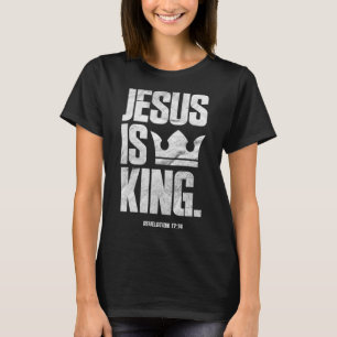 Jesus ist König Christliche Bibelschrift Zitat Pul T-Shirt